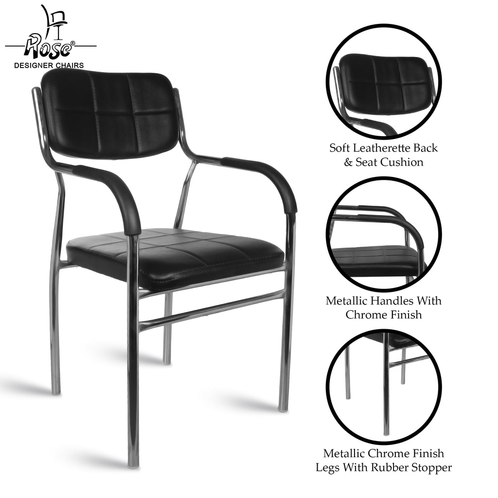 ROSE® Bliss Office Visitor Chair (Black)