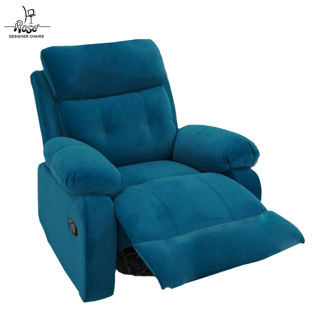 Rose Romania Recliner | Manual Recliner | Single R | ( Blue )