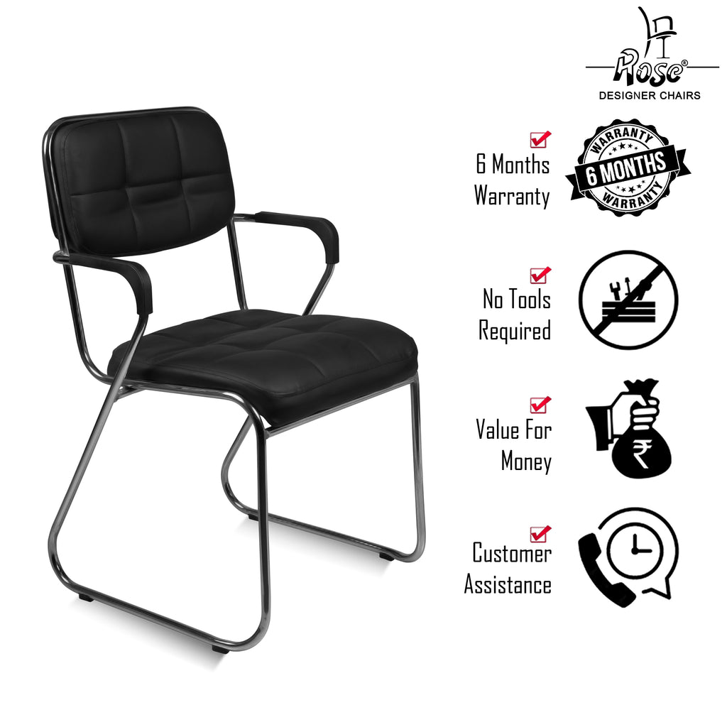 ROSE® Cady Office Visitor Chair (Black)