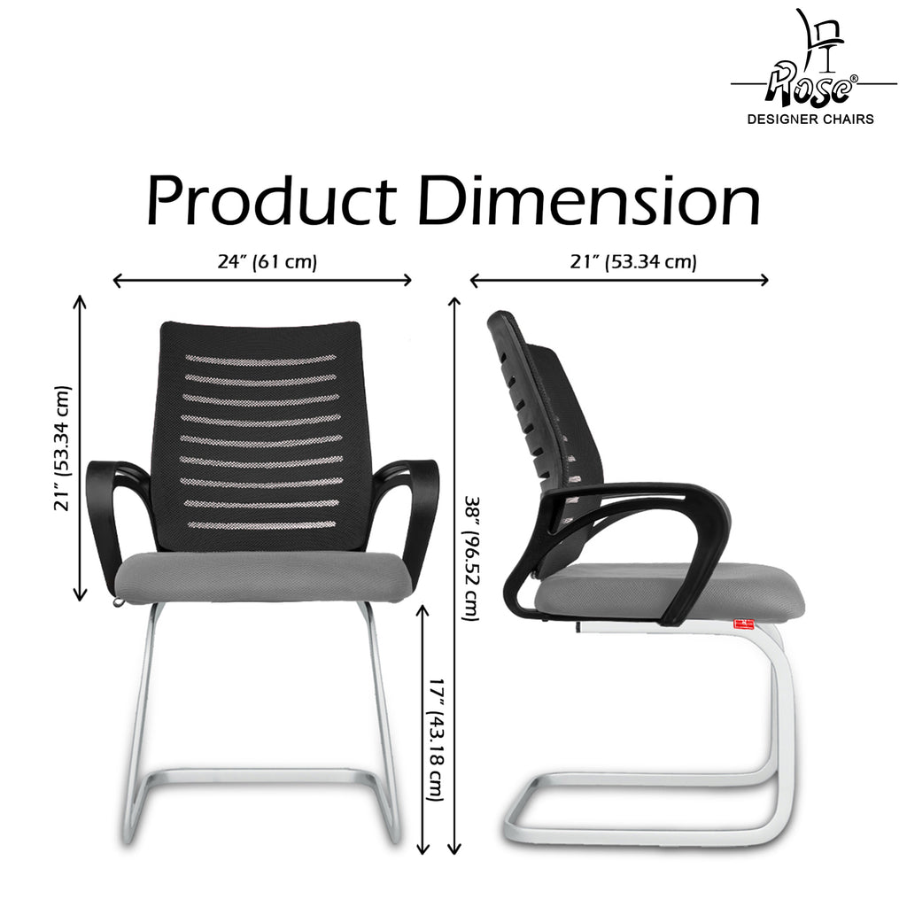 ROSE® Elite Mesh Mid-Back Office Visitor Chair