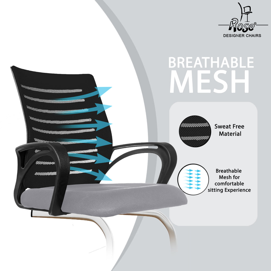 ROSE® Elite Mesh Mid-Back Office Visitor Chair