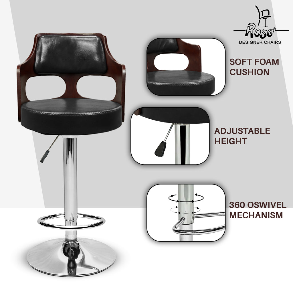 Riva Disc Bar Stool_ Black_Set of 1_Feature_01