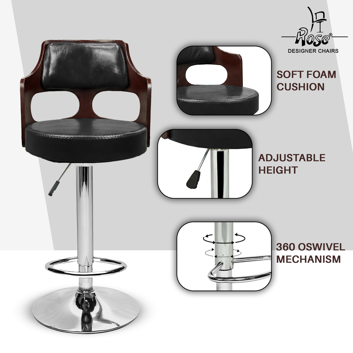 Riva Disc Bar Stool_ Black_Set of 1_Feature_01