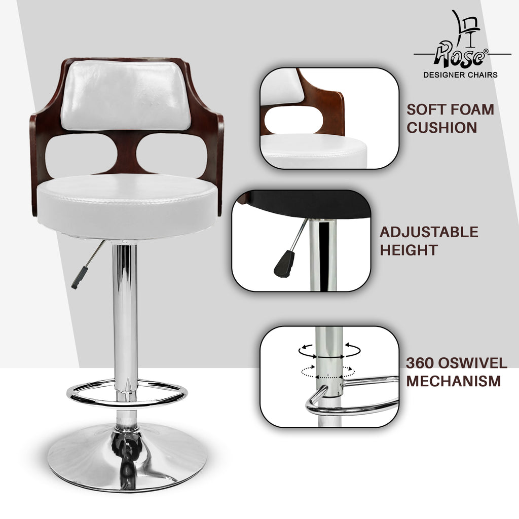 Riva Disc Bar Stool_ White_Set of 1_Feature_01