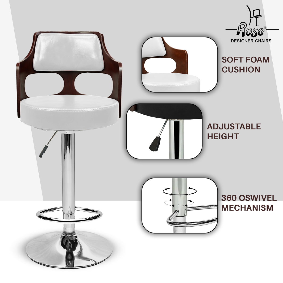 Riva Disc Bar Stool_ White_Set of 1_Feature_01