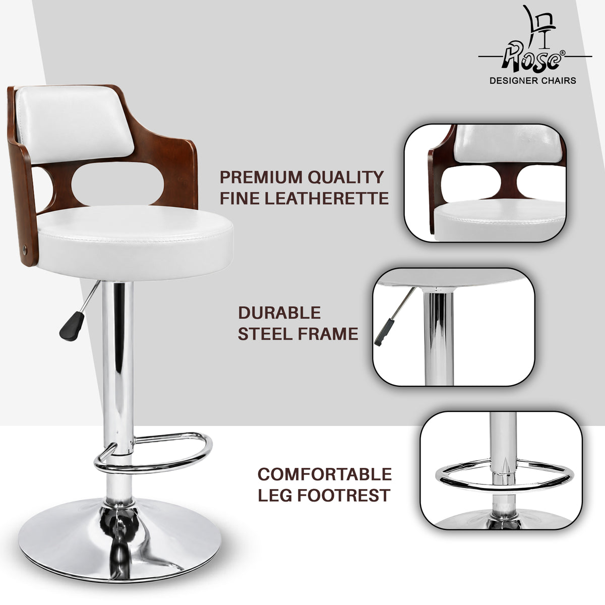 Riva Disc Bar Stool_ White_Set of 1_Feature_02