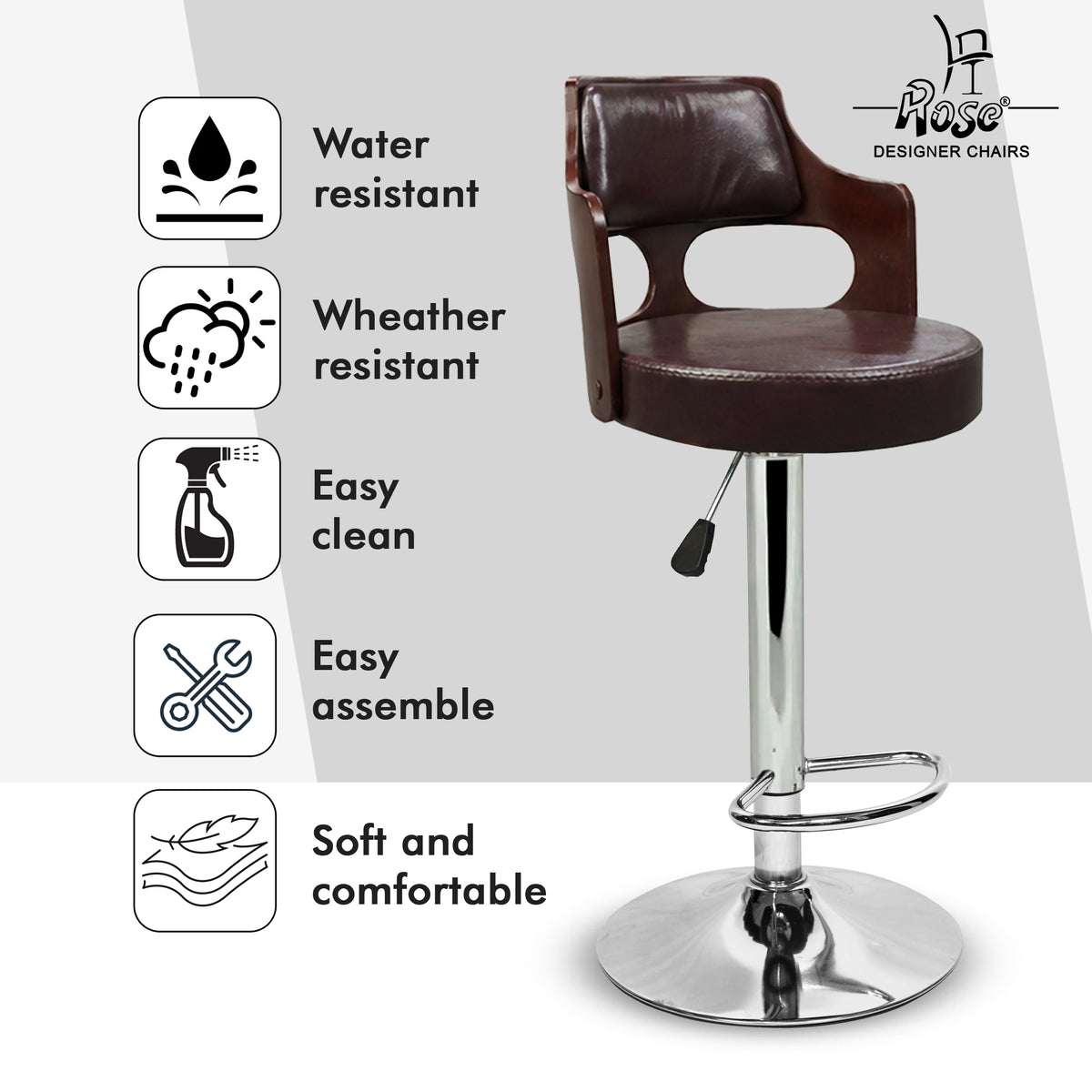Riva Disc Bar Stool_ Brown_Set of 1_Feature_03