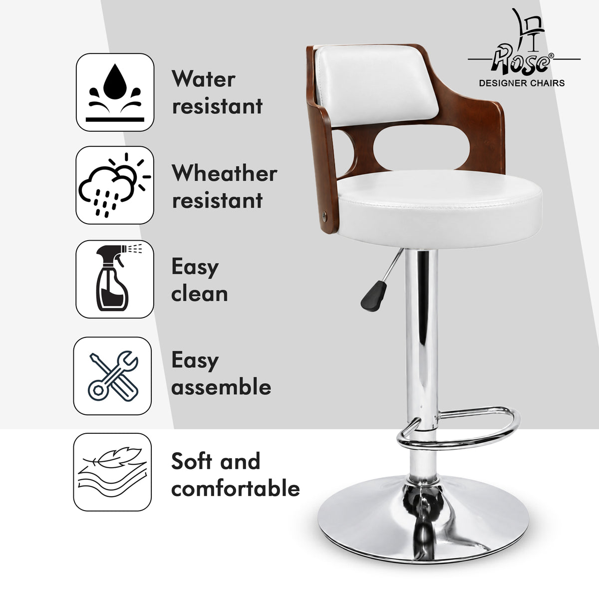 Riva Disc Bar Stool_ White_Set of 1_Feature_03