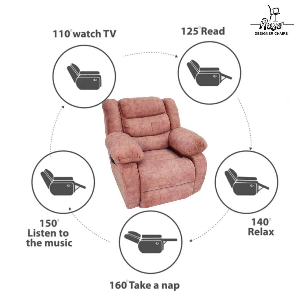 Rose Somalia Motorised Recliner ( Flora Pink )