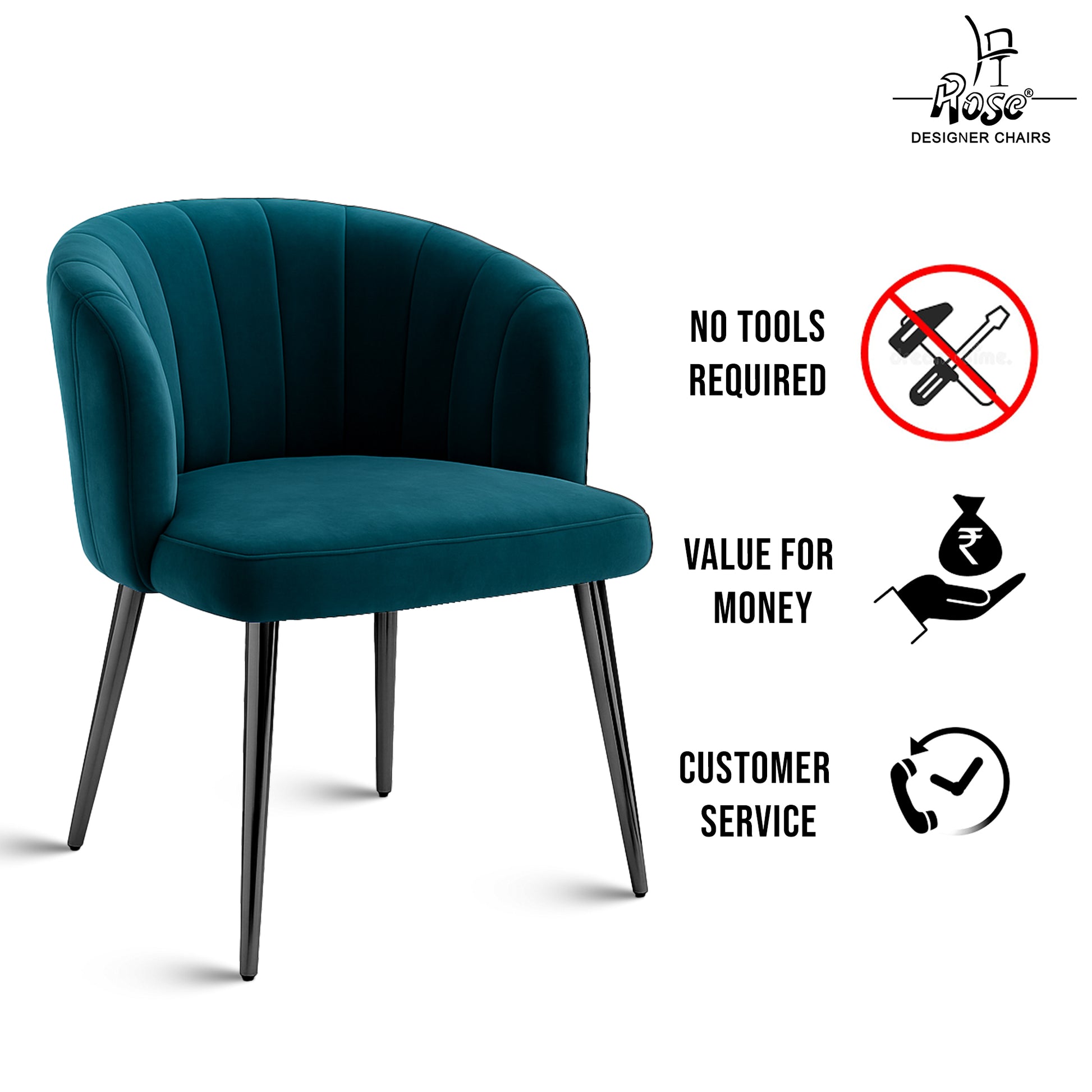 Fire Peacock Green set of 1