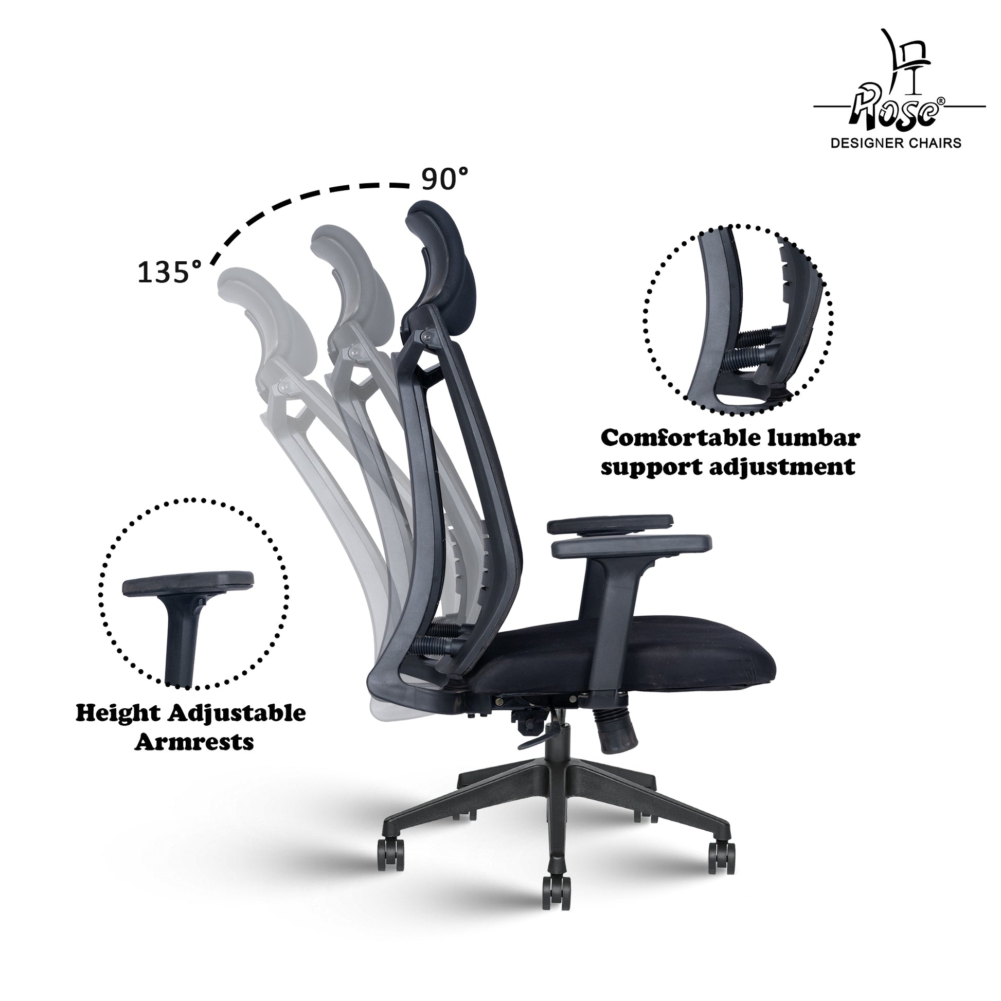 ROSE® Twister High Back Office Chair