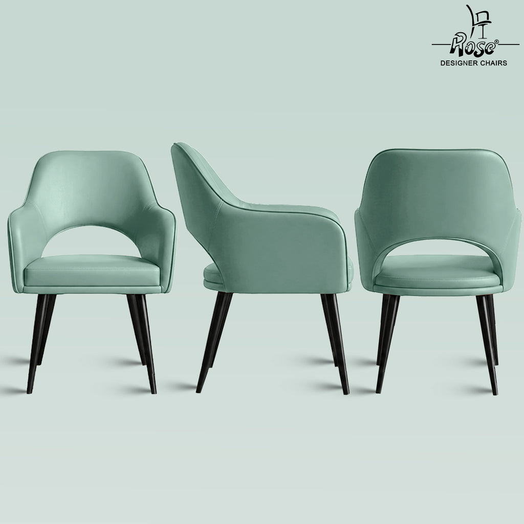 Yuri Faux Leather Chair Pistachio (Green)Set of 1 Multiangle