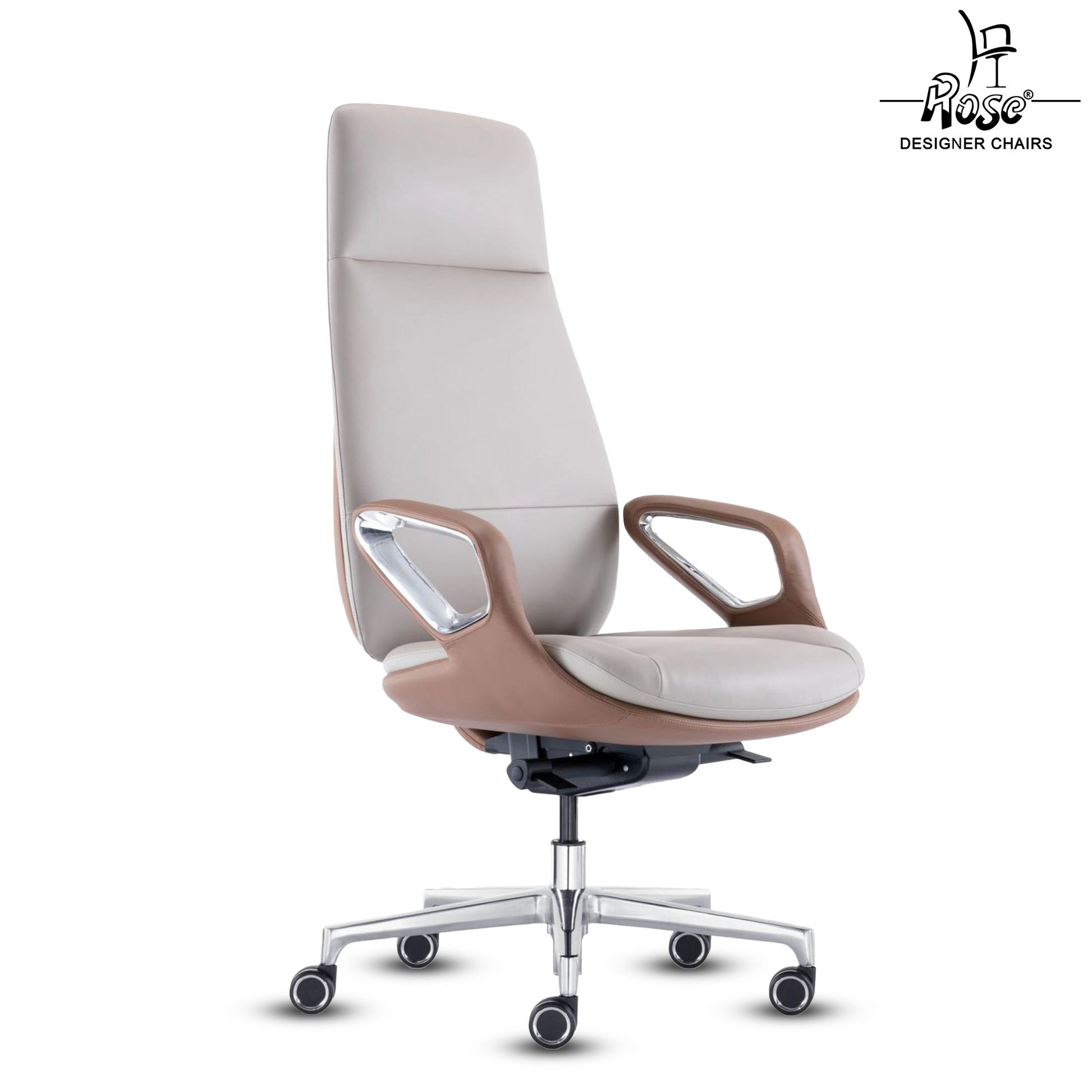 Rose Oriva Luxurious High Back Chair (White)