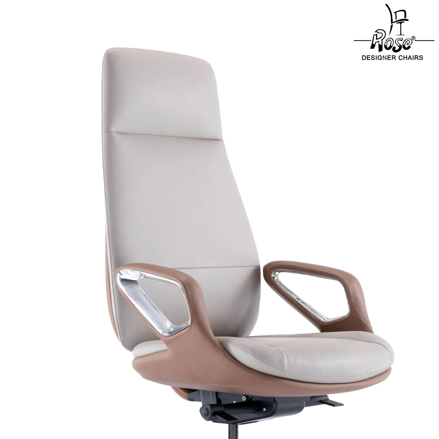 Rose Oriva Luxurious High Back Chair (White)