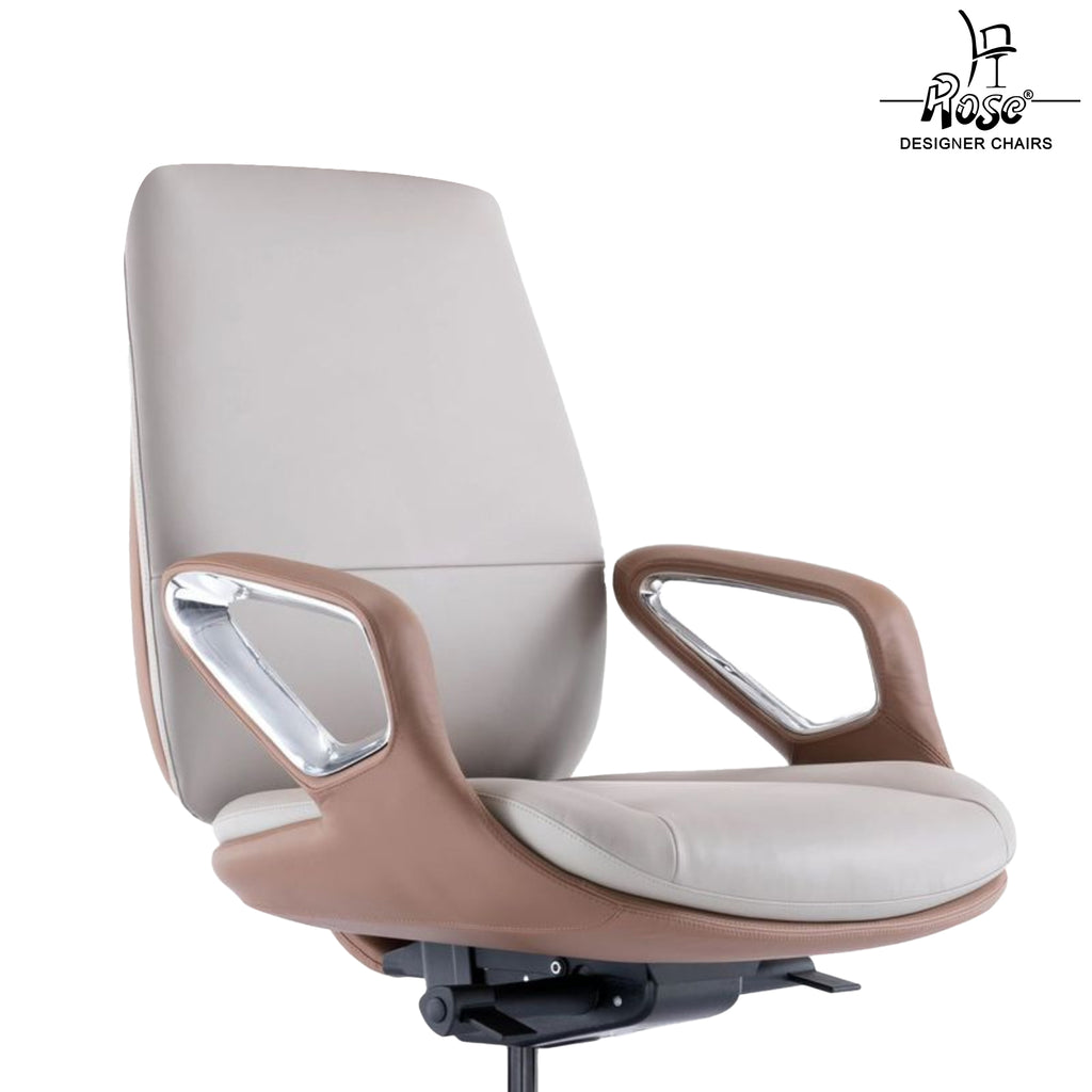 Rose Oriva Luxurious Mid Back Chair (White)