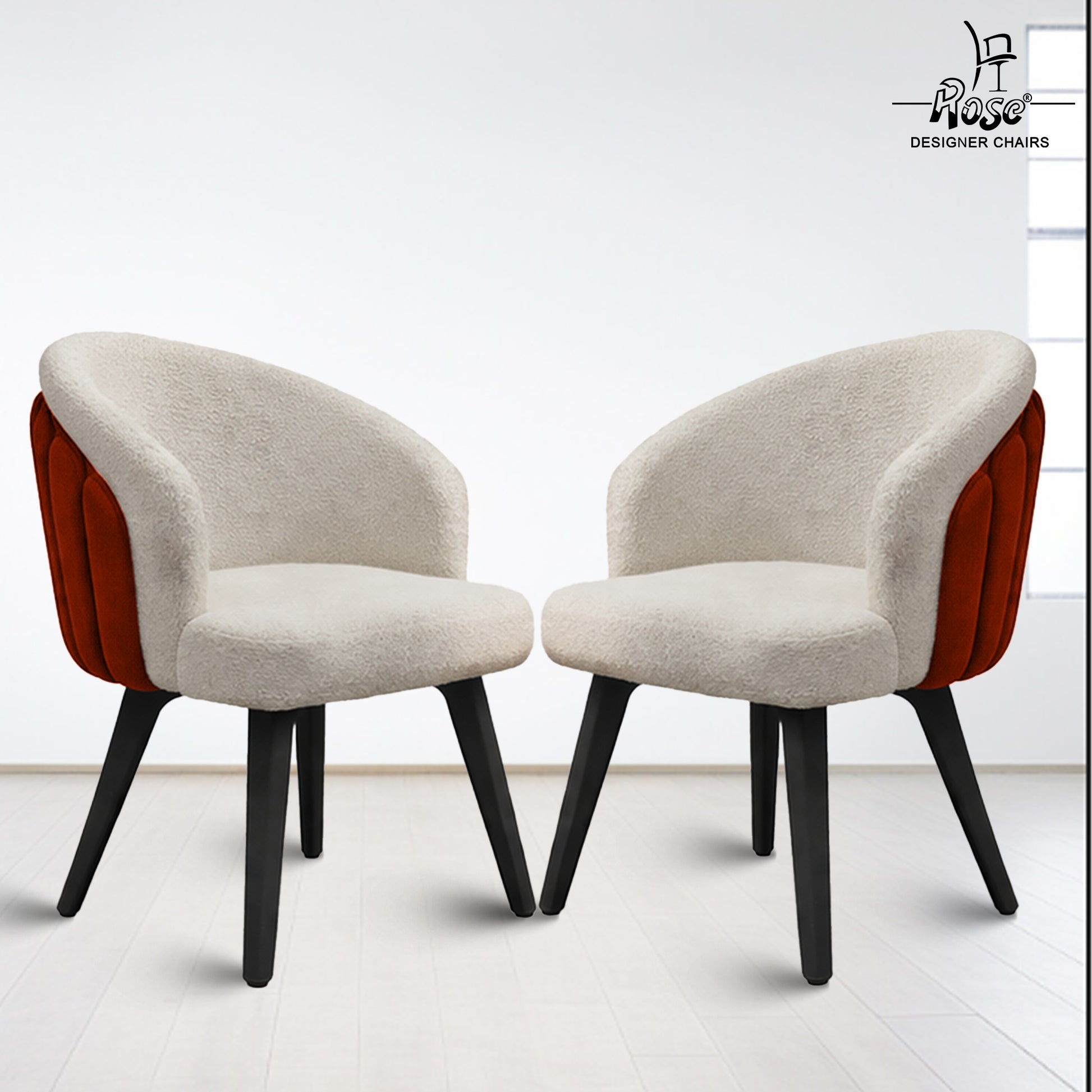 Aira  designer velvet dining chair set 2 bg