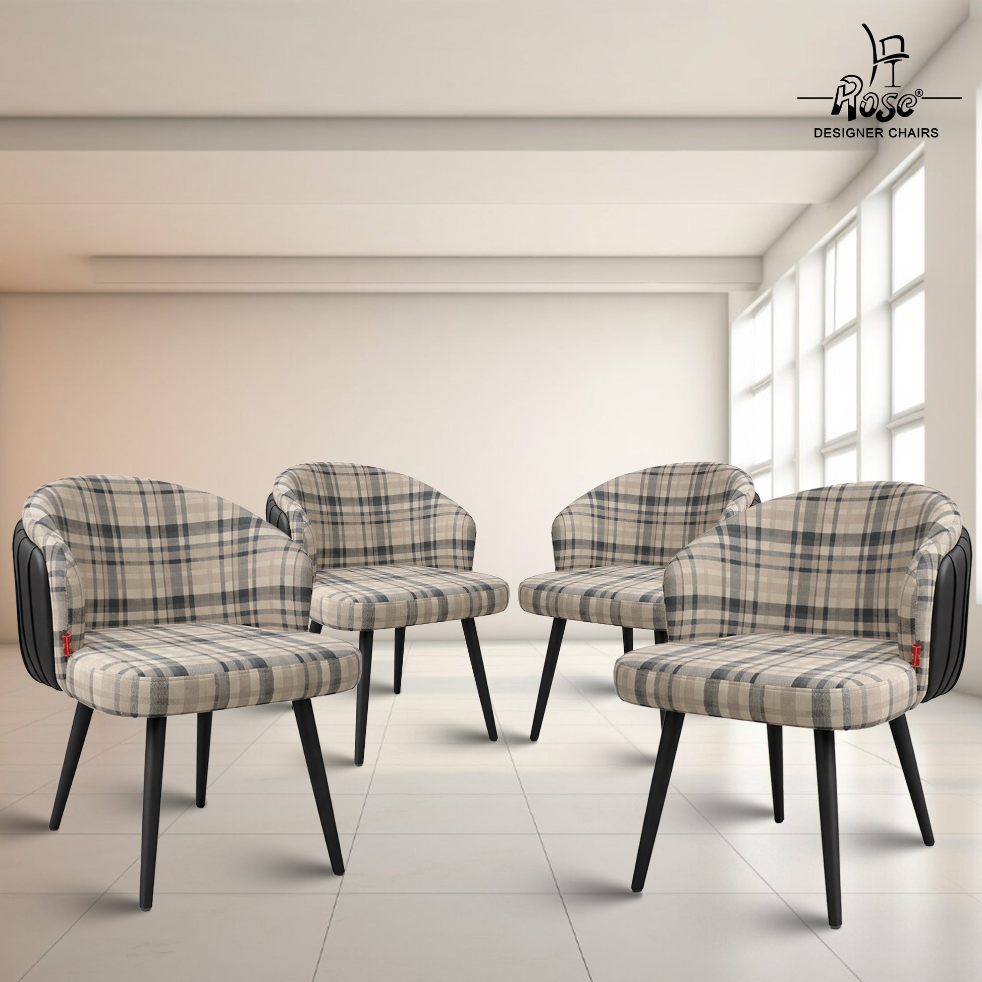Aira  designer velvet dining chair set 4  bg 