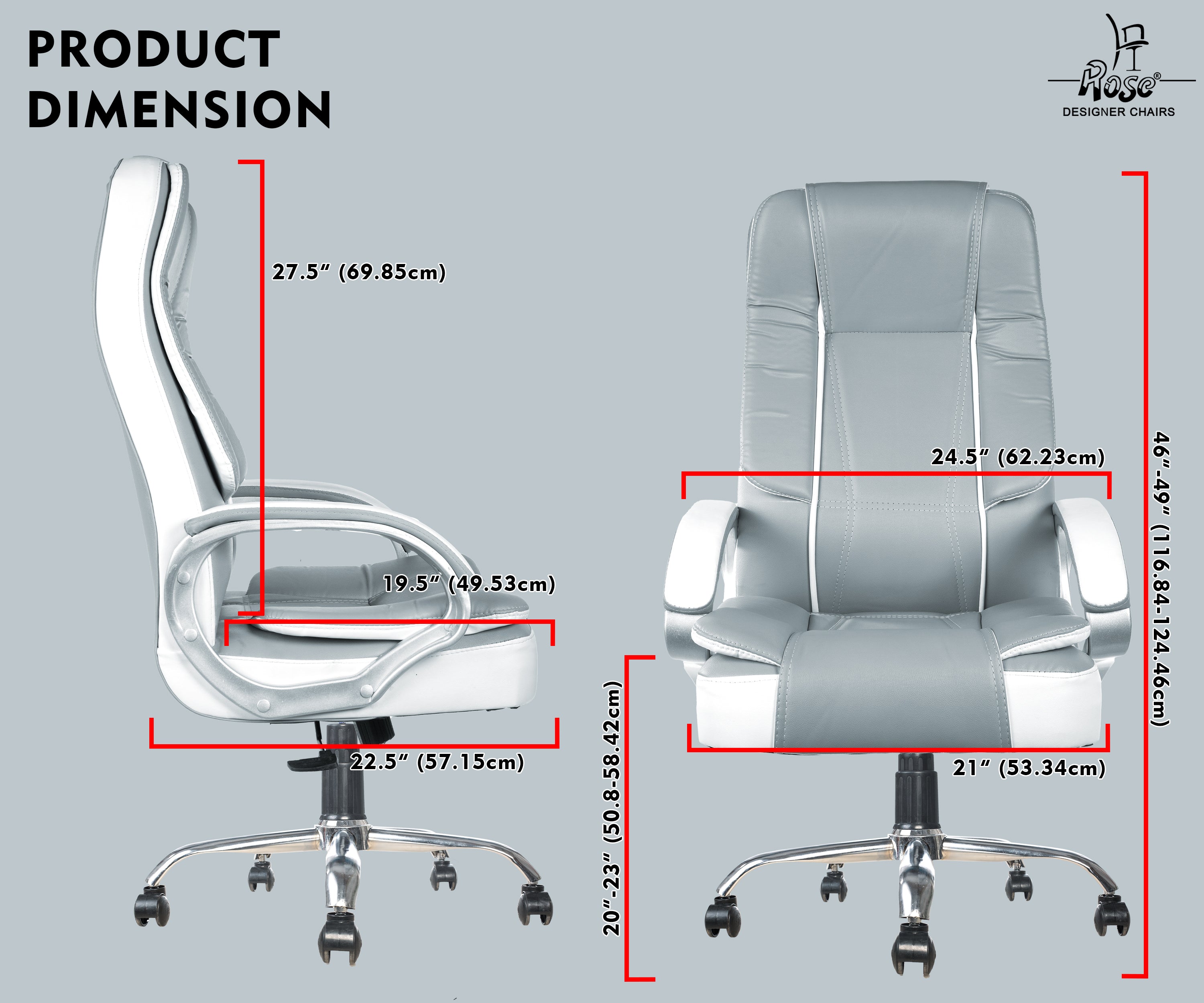 ROSE® SpaceX HB Office Chair | Leatherette – Rose Designer Chairs