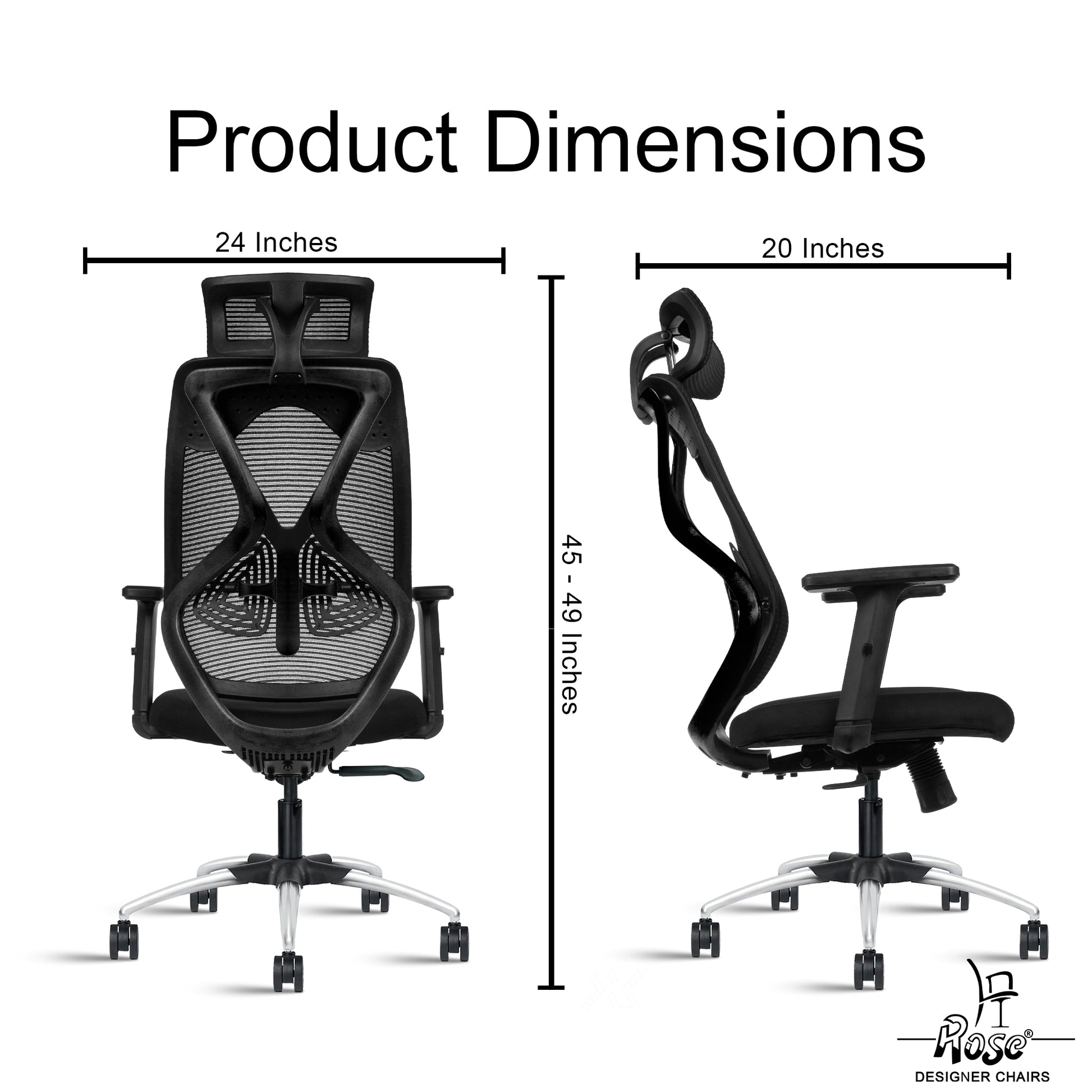 Sydney High Back Black