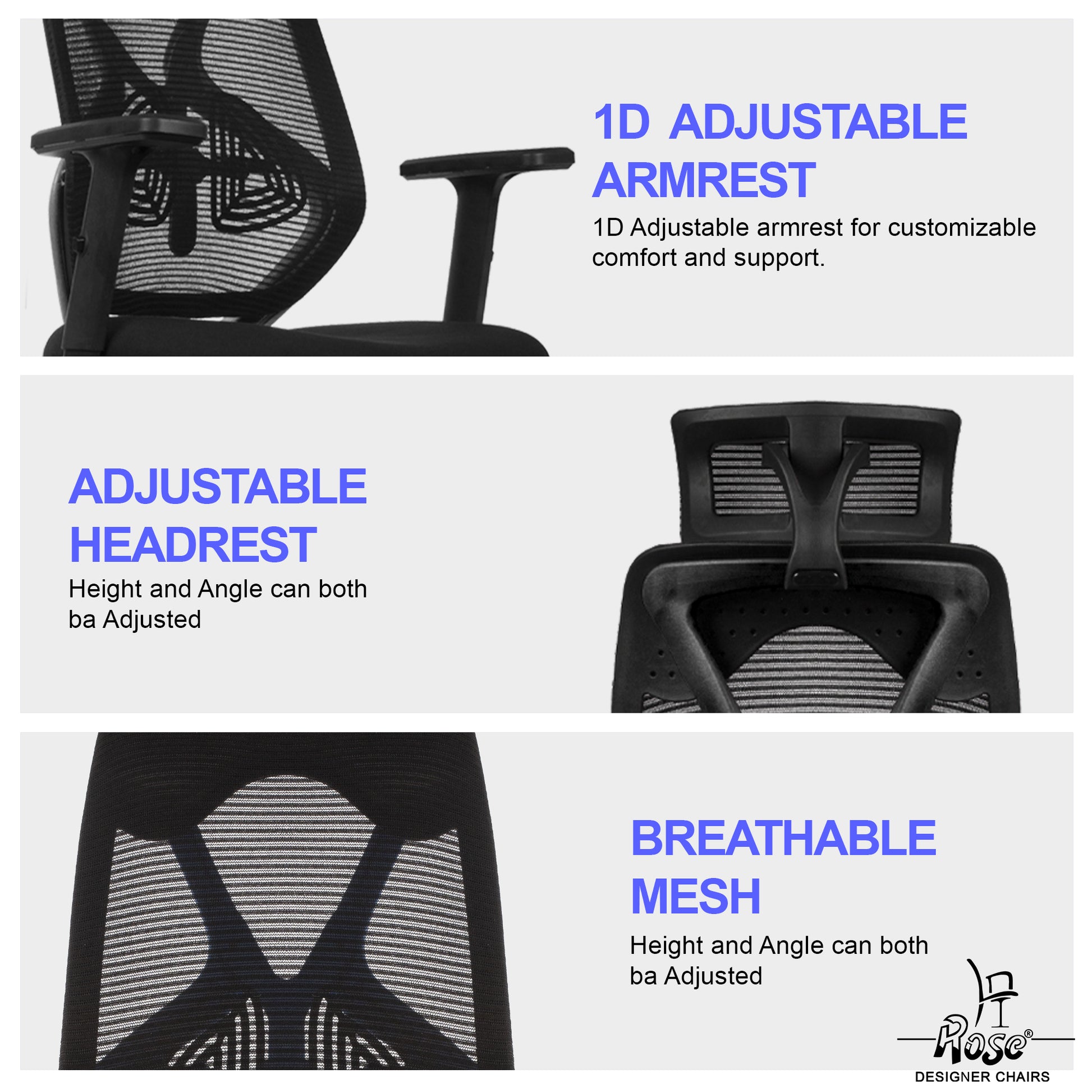 Sydney High Back Black