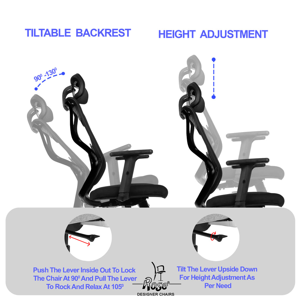 Sydney High Back Black