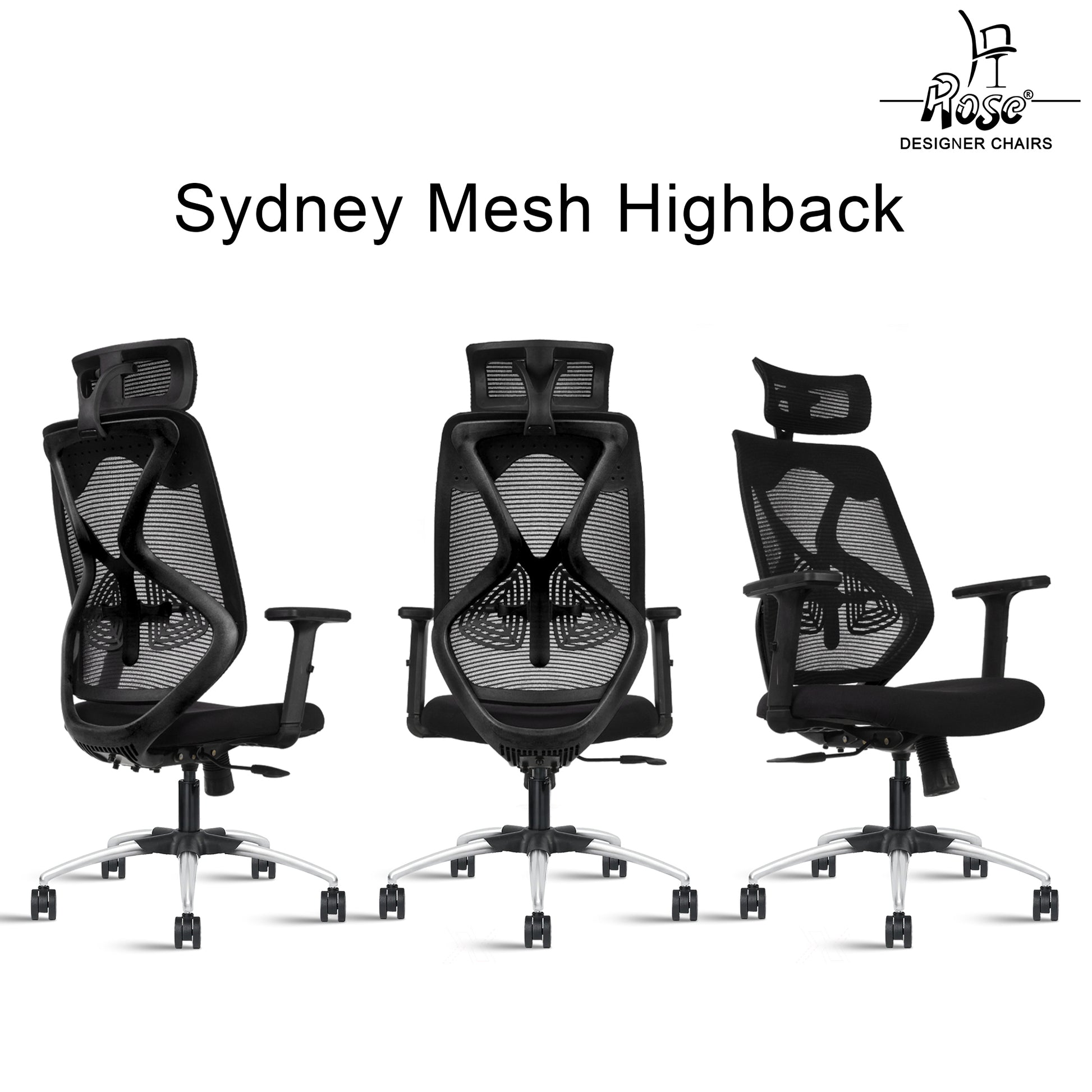 Sydney High Back Black