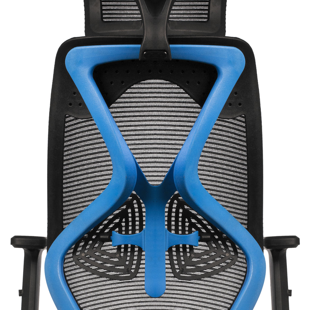 Sydney High Back Blue & Black