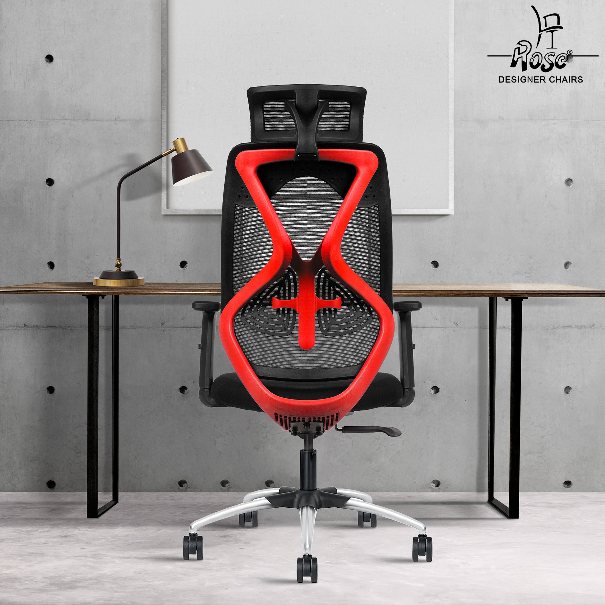 Sydney High Back Red & Black