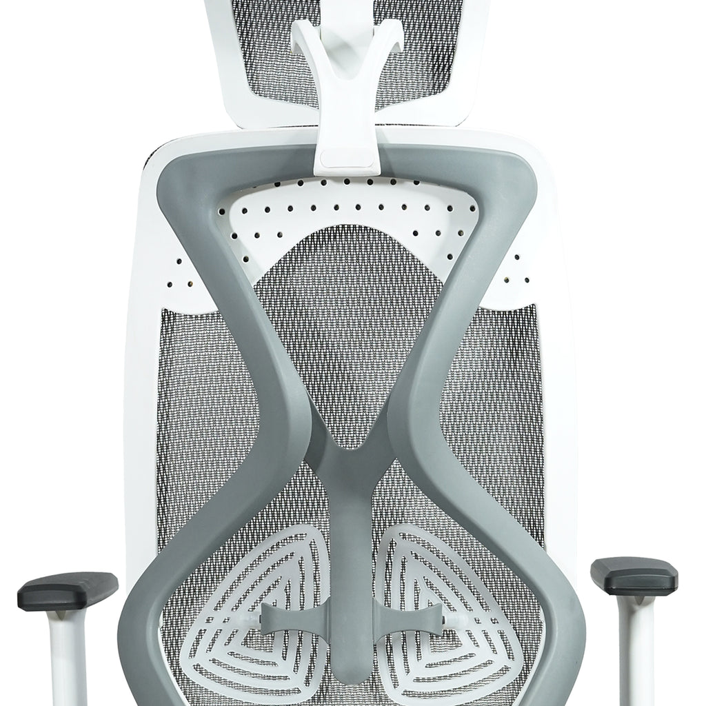 Sydney High Back Grey & White