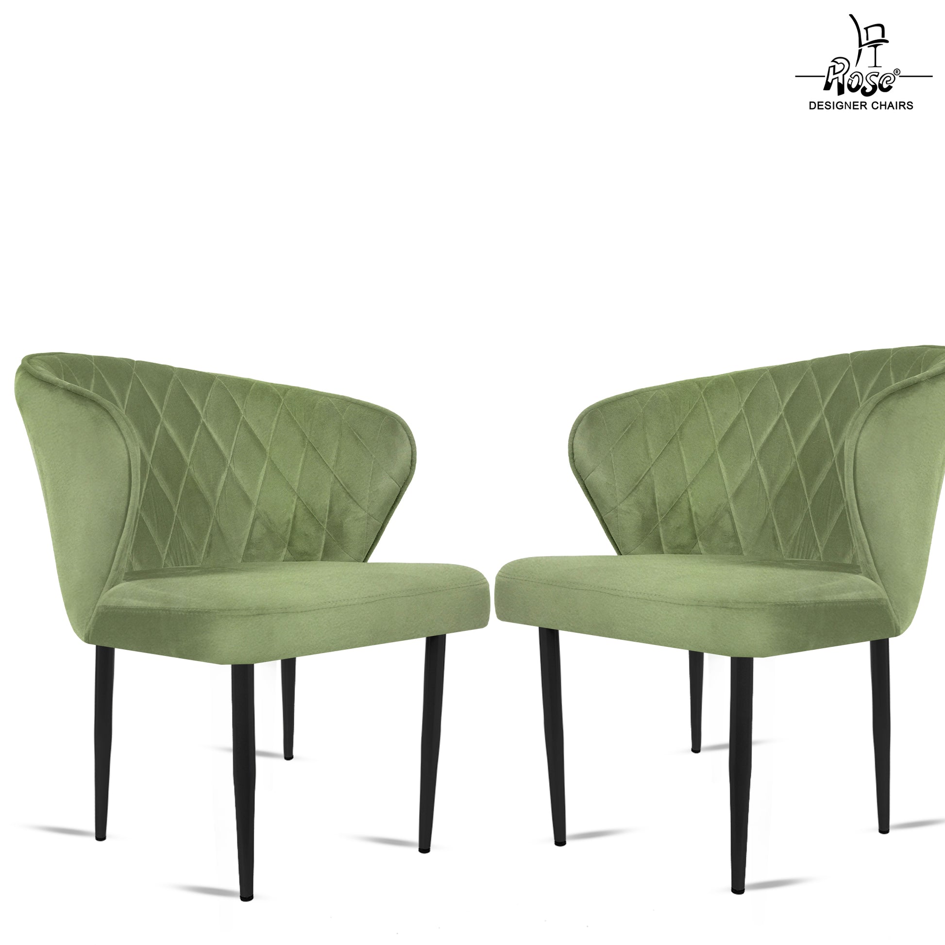 Tora Dining Chair(Green) Set of 2 Bg Img