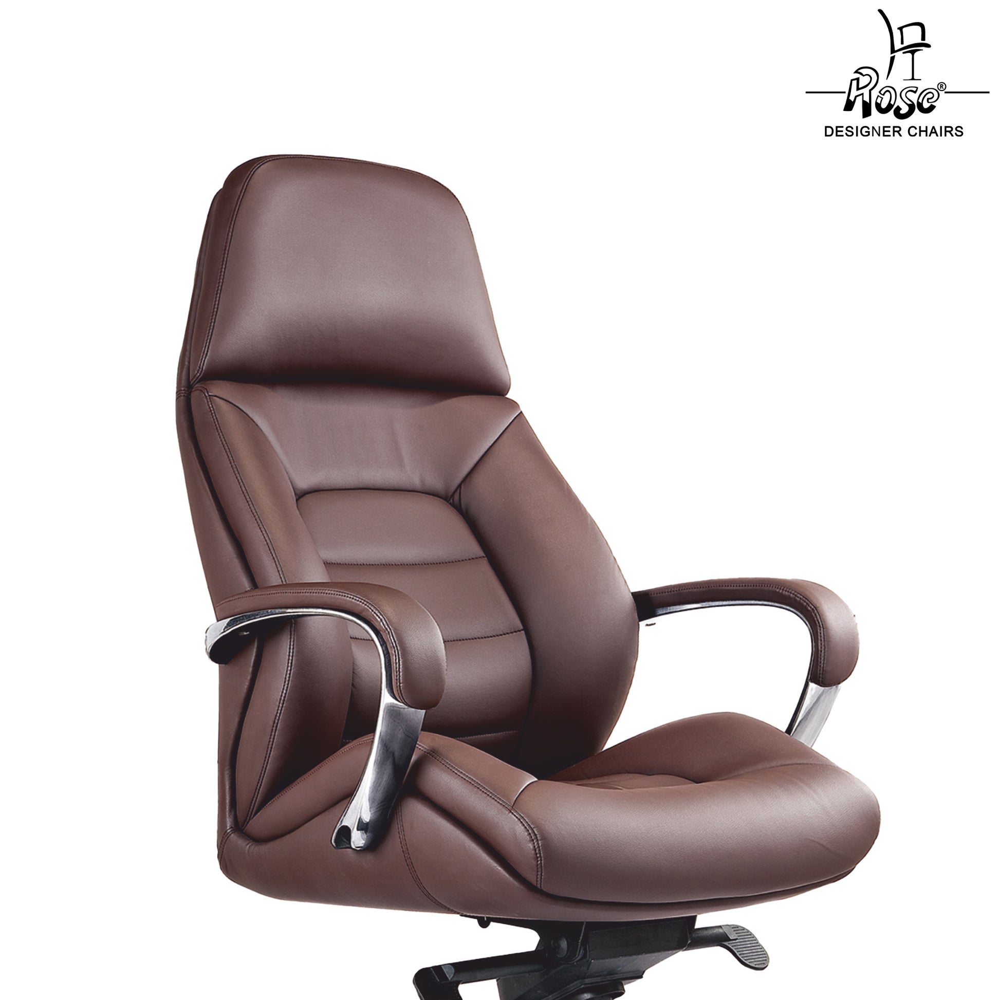 Rose Veda High Back Office Chair (Brown)
