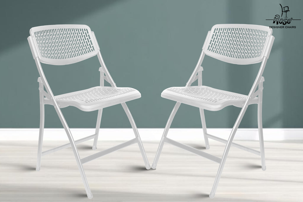 ROSE® Paris Folding Chair for Home | Lightweight, Portable, Balcony, Garden, Camping Chair | Indoor Outdoor Chair | Restaurant Chair
