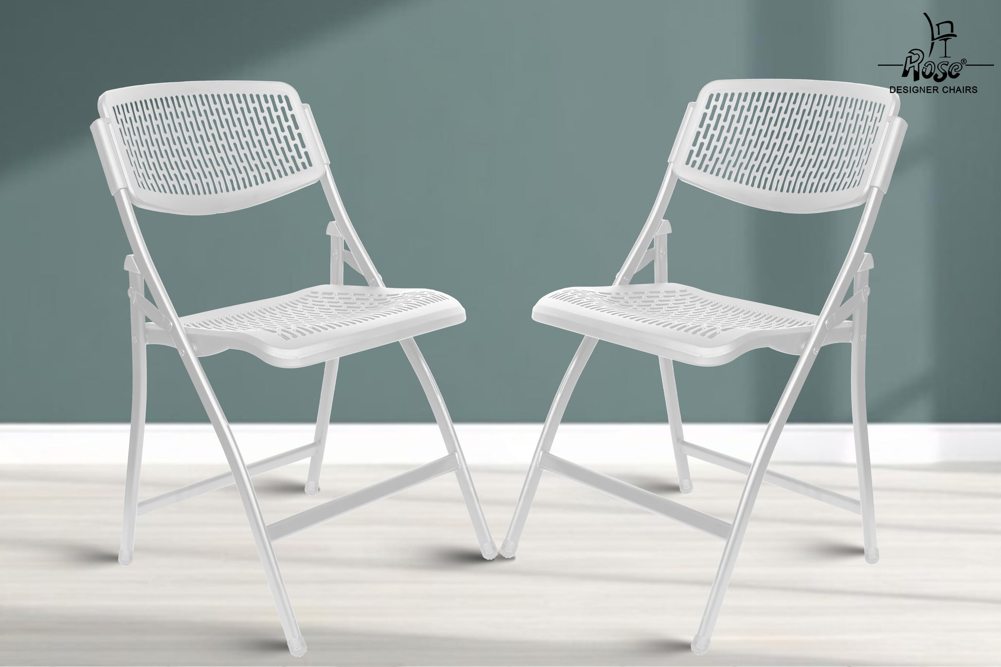 ROSE® Paris Folding Chair for Home | Lightweight, Portable, Balcony, Garden, Camping Chair | Indoor Outdoor Chair | Restaurant Chair
